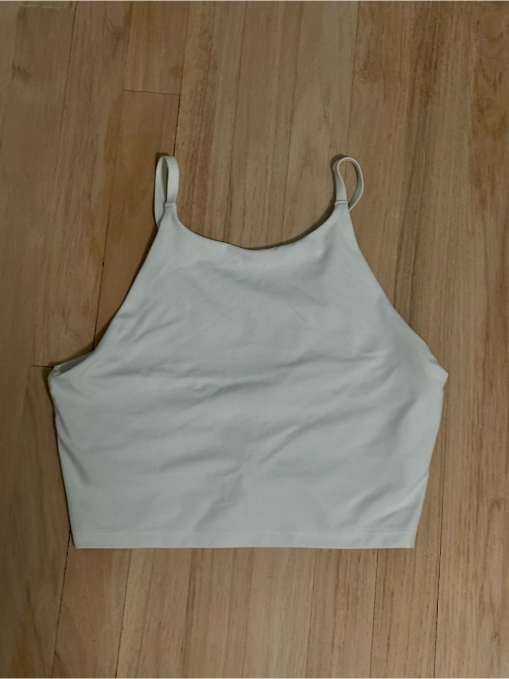 Athleta White High-Neck Cropped Tank